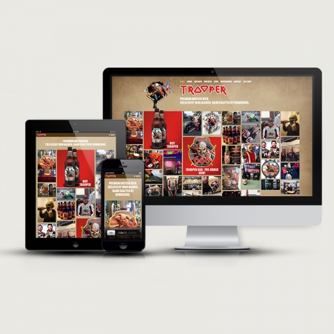Bespoke Website for Trooper, Iron Maiden