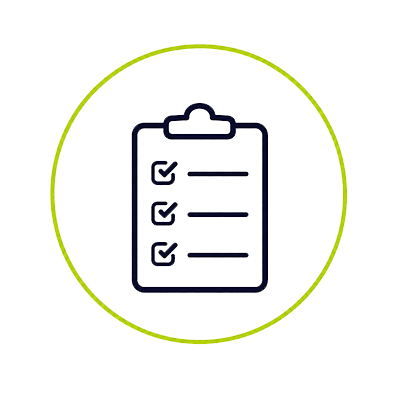Checkboard Green Circle Image