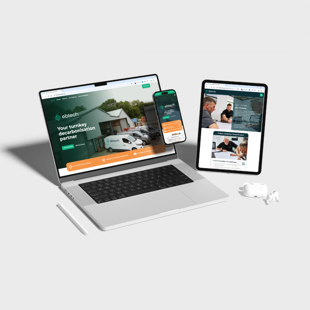 Bespoke website for Ebtech