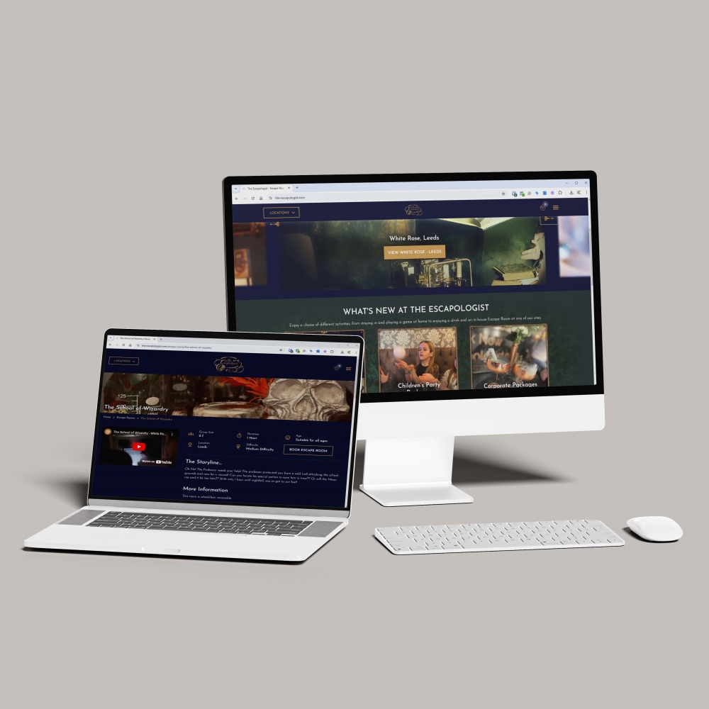 Bespoke Website for Escapologist